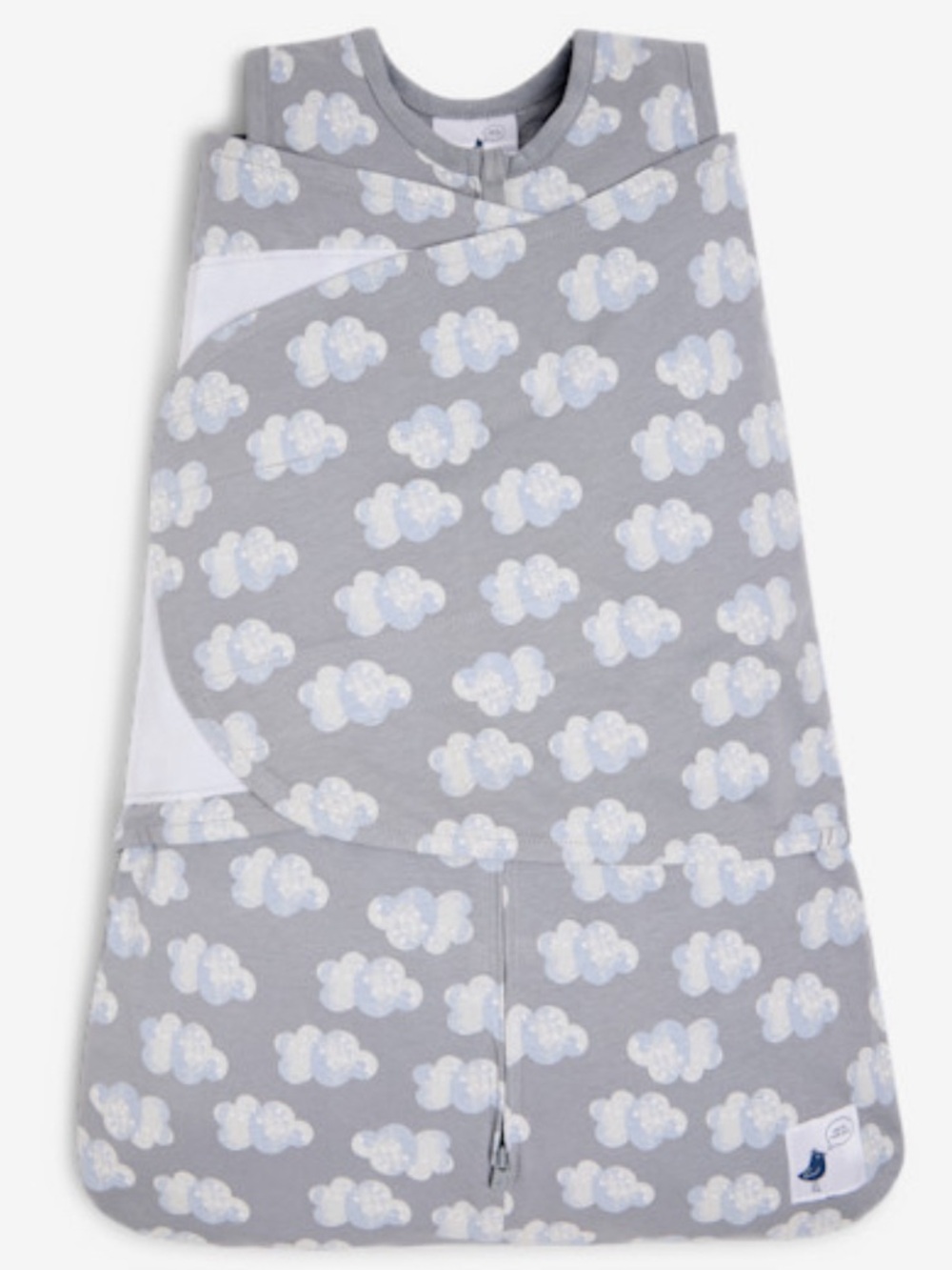 Small Story Organic Cotton Wearable Swaddle in Sleepy Cloud, Newborn (0-3M)